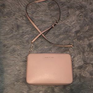 Pink Michael Kors crossbody purse